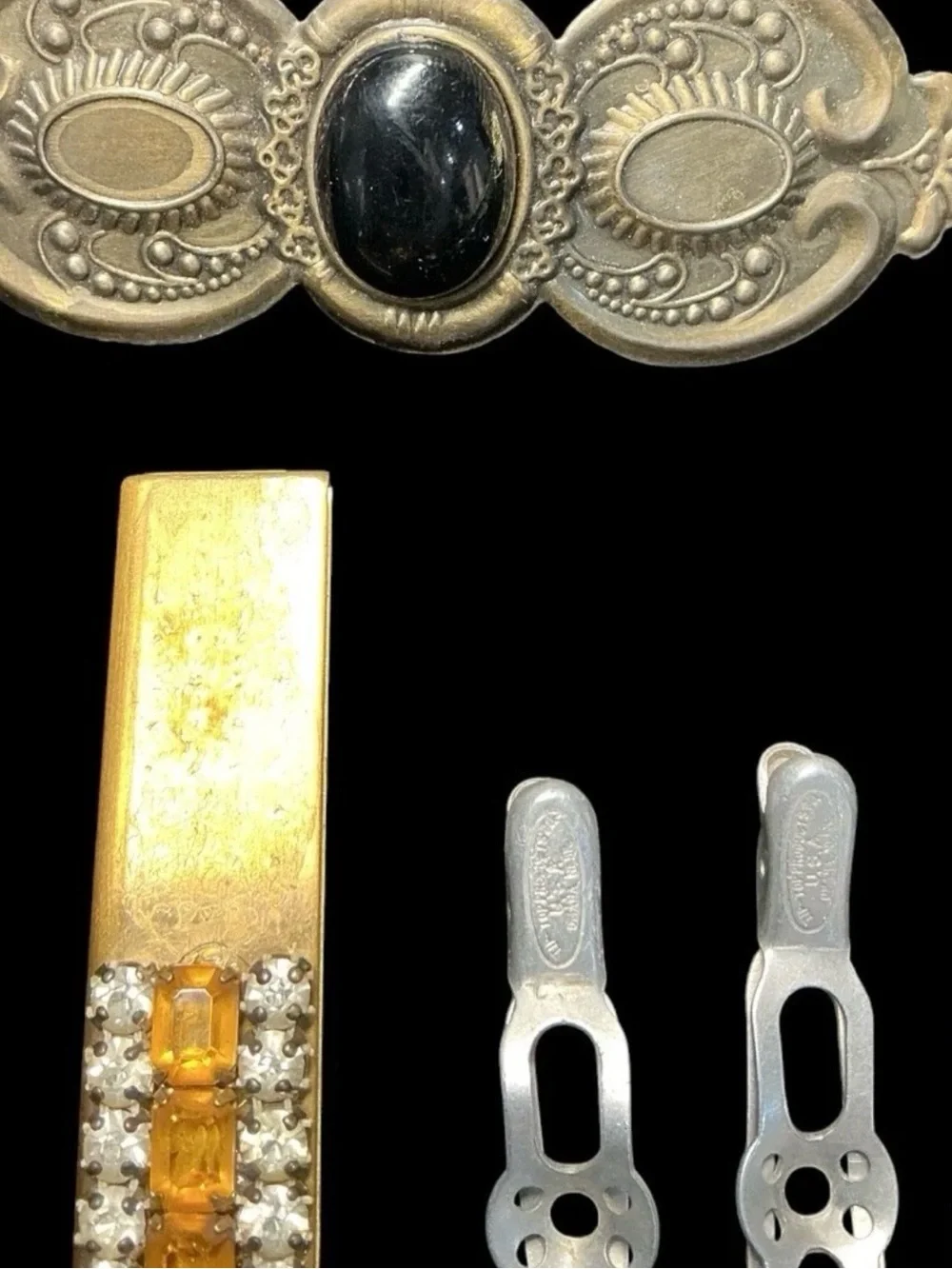 Vintage Hair Accessories Lot Combs Barrettes Faux Tortoiseshell Lady Ellen Tip